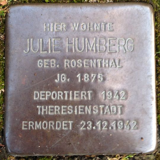 Stolperstein für Julie Humberg