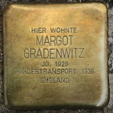 Stolperstein dedicated to Margot Gradenwitz