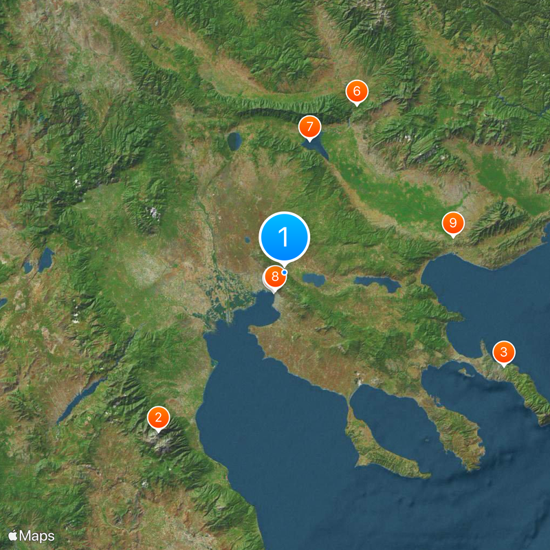 Centraal-Macedonië Kaart