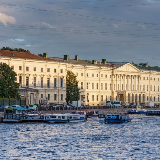 Russian National Library building at Fontanka Embankment