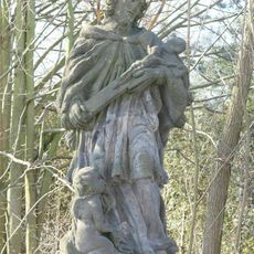 Socha svatého Jana Nepomuckého na mostě přes Valteřický potok v Jezvé