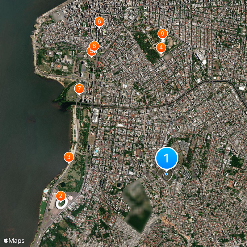 Estádio Olímpico Monumental Map