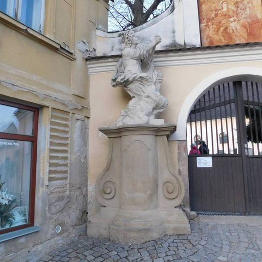 Socha svatého Donáta u hřbitova u svaté Anny v Telči