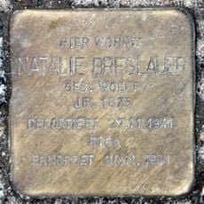 Stolperstein dedicated to Natalie Breslauer