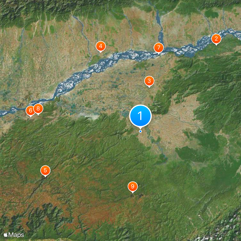 Noreste de India Mapa