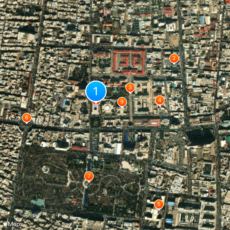 National Museum of Iran Map