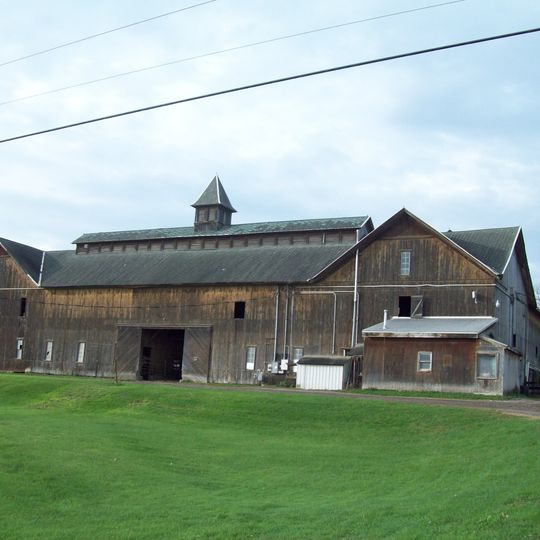 Black and White Farm Barn
