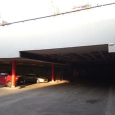 Northern bridge of Wilsonova in front of Praha hlavní nádraží