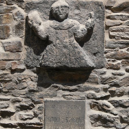 Pamětní deska Hynka z Ronova