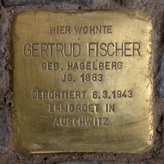 Stolperstein dedicated to Gertrud Fischer