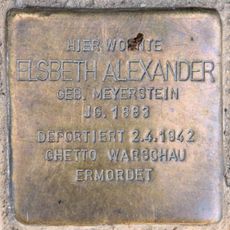 Stolperstein dedicated to Elsbeth Alexander