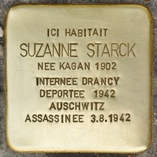 Stolperstein dedicated to Suzanne Starck