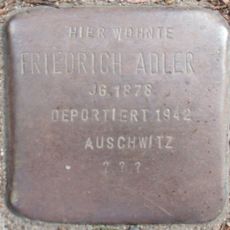 Stolperstein dedicated to Friedrich Adler