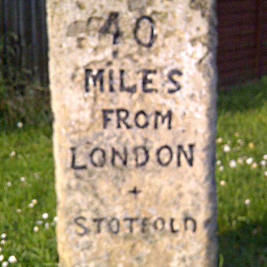 Milestone, Arlersley Road, 160m S of jct with Regent Street
