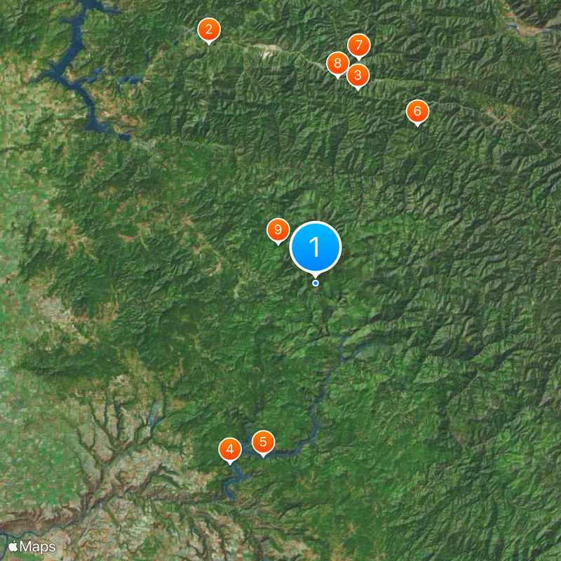 Idaho panhandle Map