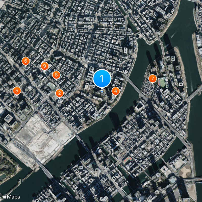 St. Luke's International Hospital Map