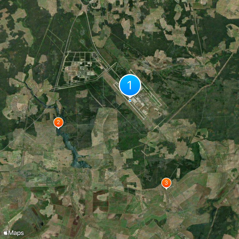 Minsk National Airport Map