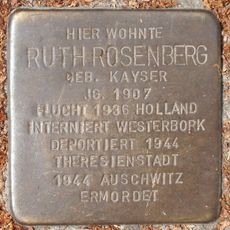Stolperstein dedicated to Ruth Rosenberg