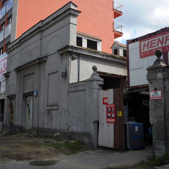 Elewacja frontowa budynku rozdzielni