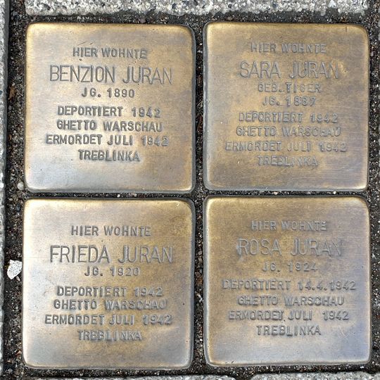 Stolperstein à la mémoire de Rosa  Juran