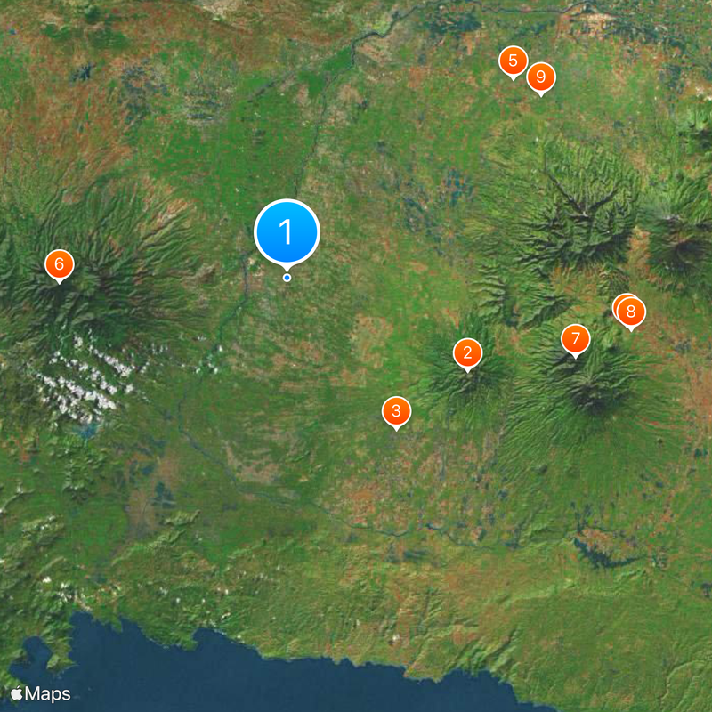 Simpang Lima Gumul Monument Map