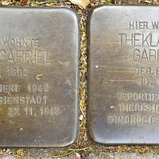 Stolperstein en memoria de Max Gabriel