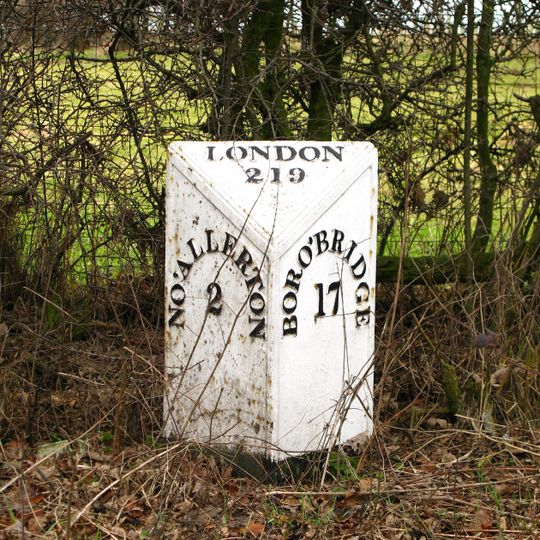 Milestone, Mulberry Cottage, nr Otterington House
