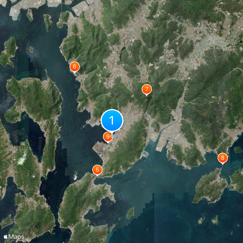 Arsenal Naval de Kure Mapa