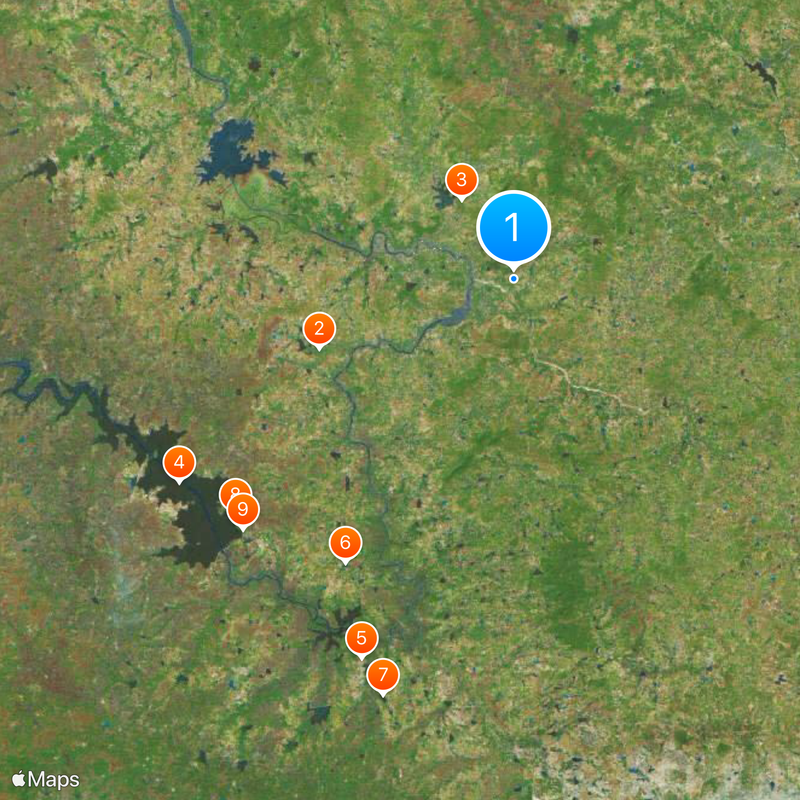 Distretto di Medak Mappa