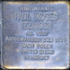 Stolperstein für Paul Moses Itzinger