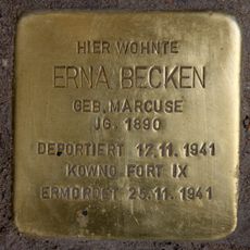 Stolperstein en memoria de Erna Becken