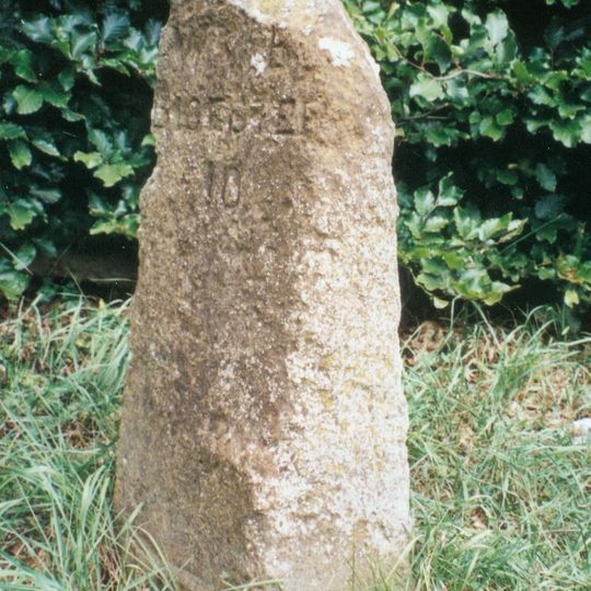 Milestone, Enstone Road; by No. 28, opp. Fox Lane and the Fox PH.