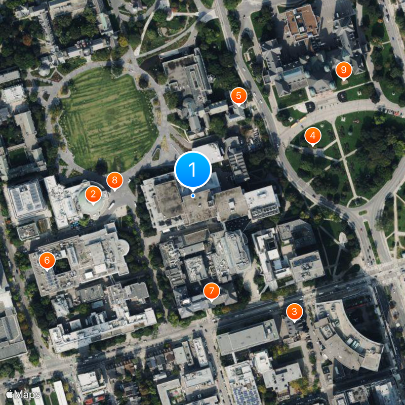 Temerty Faculty of Medicine, University of Toronto Map