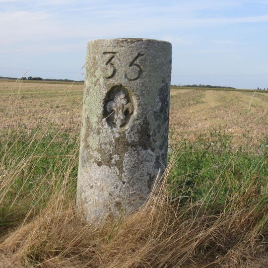 Borne fleurdelysée n°35