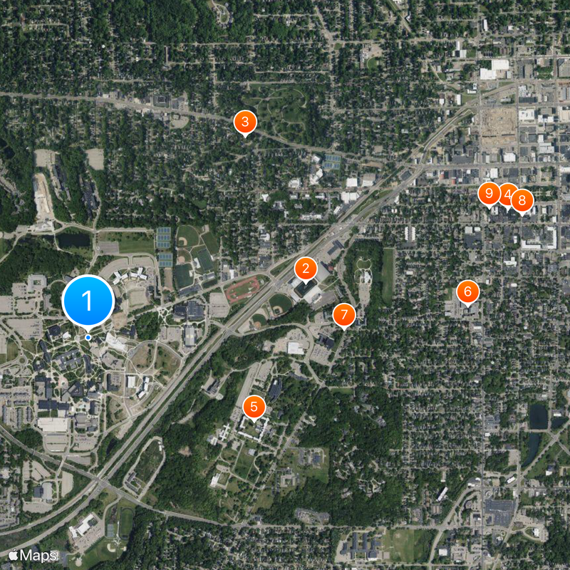 Western Michigan University Map
