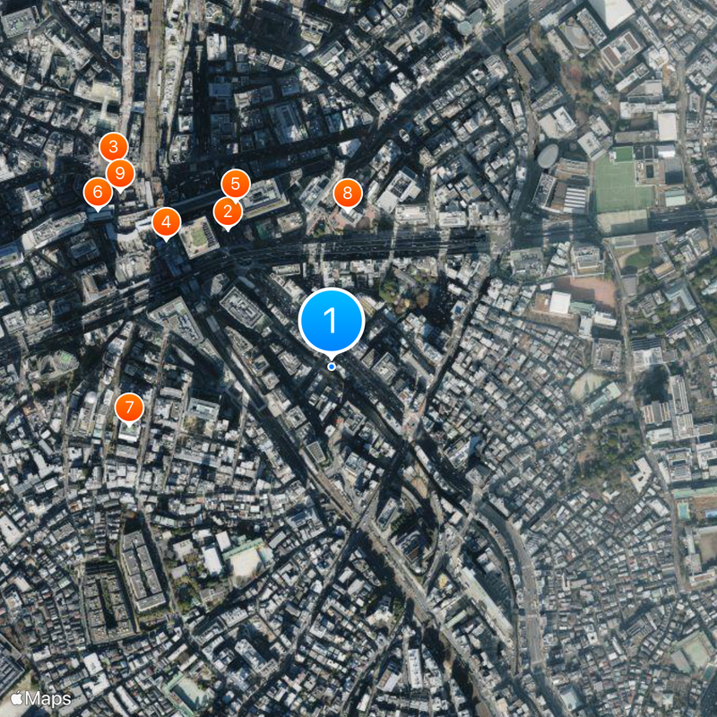 Shibuya River Map