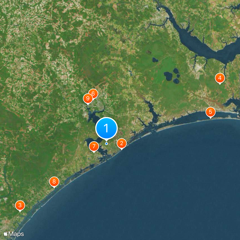 Marine Corps Base Camp Lejeune Map