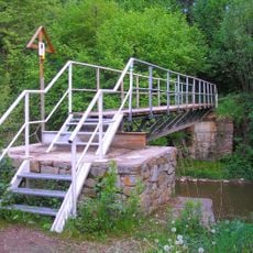 Lávka přes Stropnici v Dolní Stropnici