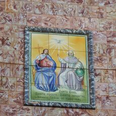 Ceramic panel of the Trinity at 3 Patrona square