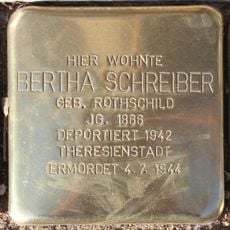 Stolperstein à la mémoire de Bertha Schreiber