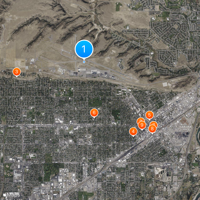 Billings Logan International Airport Map