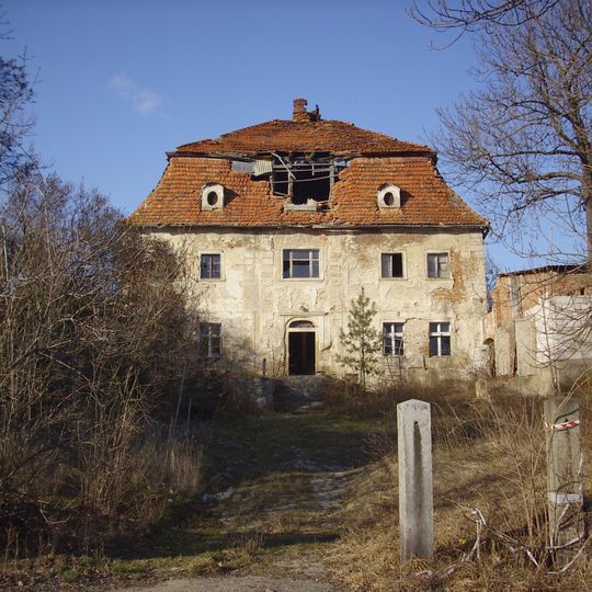 Former rectory in Księginice Małe