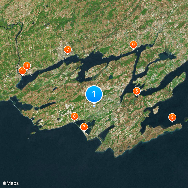 Condado de Prince Edward Mapa