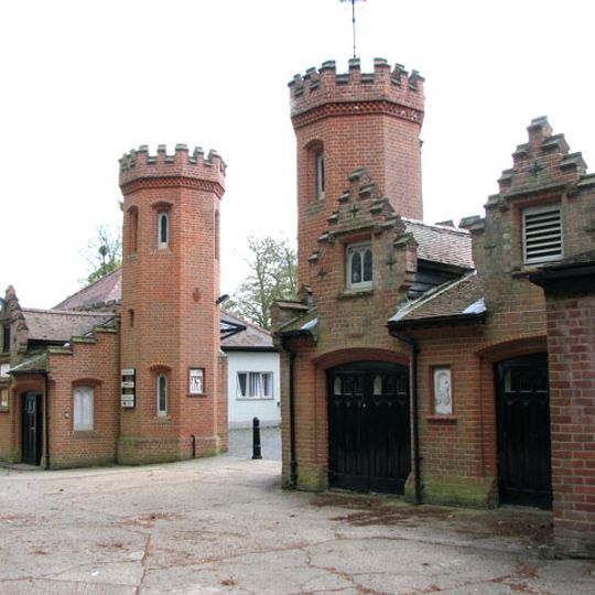 Left Gateway Turret To Stable Yard At Ketteringham Hall Incorporating A Greek Marble, With Attached Range