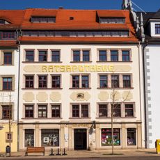 Wohnhaus mit Apotheke (Privilegierte Apotheke zum Schwarzen Elefanten; Ratsapotheke) Obermarkt 23
