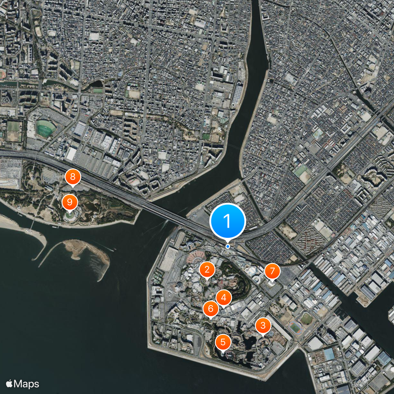 Maihama Station Map