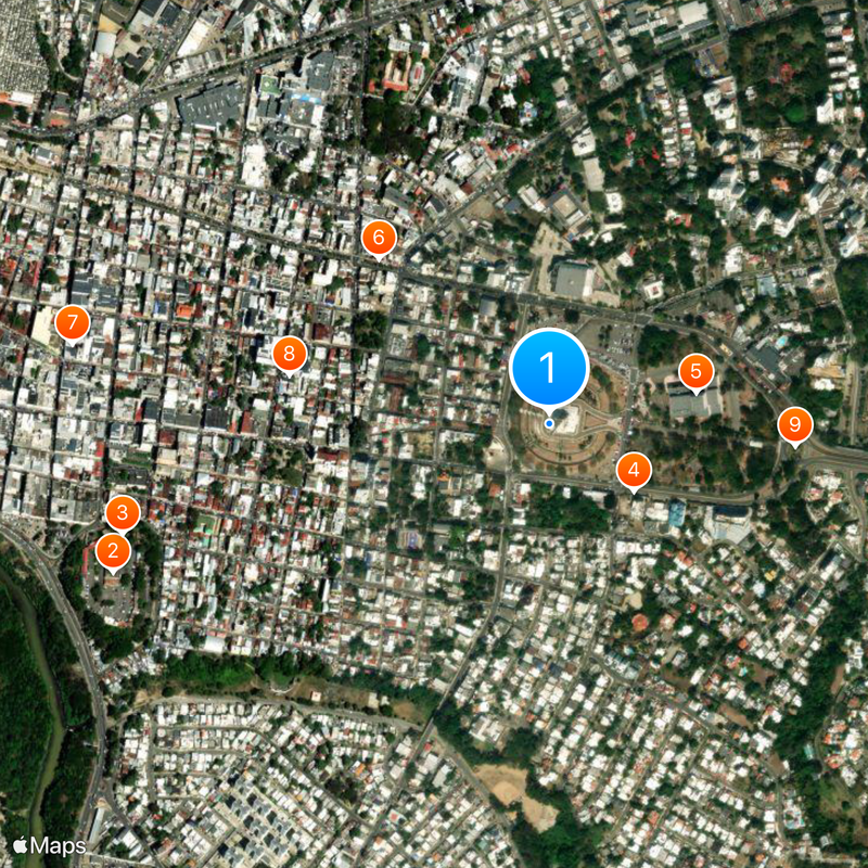 Monumento de Santiago Kaart