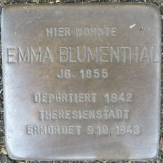 Stolperstein en memoria de Emma Blumenthal