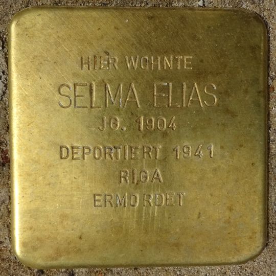 Stolperstein en memoria de Selma Elias