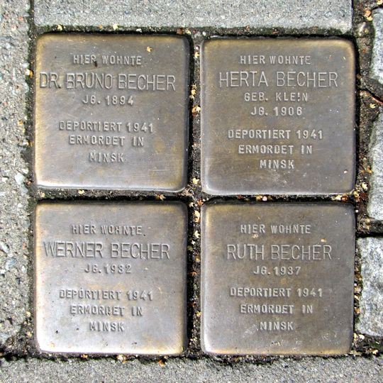 Stolperstein à la mémoire de Ruth Becher